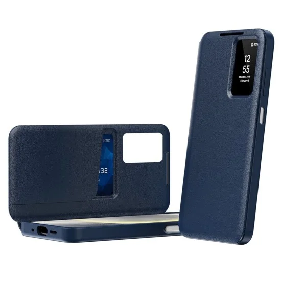 Калъф тип тефтер за Samsung Galaxy A27 5G SmartView Series - Techsuit - Син