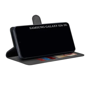 Калъф тип тефтер за Samsung Galaxy S26 - Techsuit Diary Book - Черен