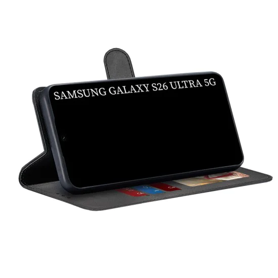 Калъф тип тефтер за Samsung Galaxy S26 Ultra - Techsuit Diary Book - Черен