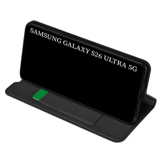 Калъф тип тефтер за Samsung Galaxy S26 Ultra - Techsuit Magskin Book - Черен