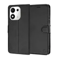 Калъф тип тефтер Techsuit Leather Folio - Honor 600 Smart - Черен