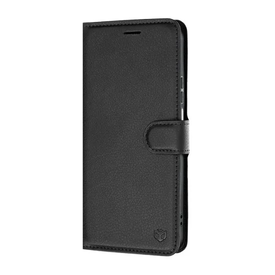 Калъф тип тефтер Techsuit Leather Folio - Honor 600 Smart - Черен