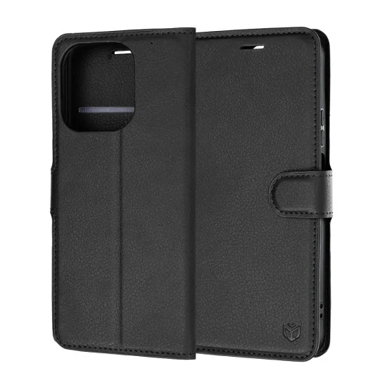 Калъф тип тефтер Techsuit Leather Folio - Honor 600 Smart - Черен