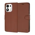 Калъф тип тефтер Techsuit Leather Folio - Honor 600 Smart - Кафяв