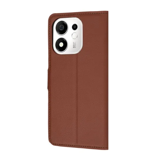 Калъф тип тефтер Techsuit Leather Folio - Honor 600 Smart - Кафяв