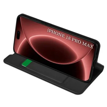 Калъф тип тефтер Techsuit Magskin Book - iPhone 18 Pro Max / iPhone 17 Pro Max - Черен