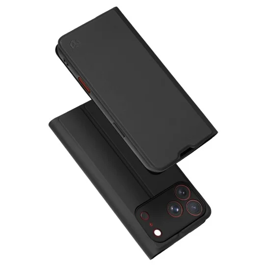 Калъф тип тефтер Techsuit Magskin Book - iPhone 18 Pro Max / iPhone 17 Pro Max - Черен
