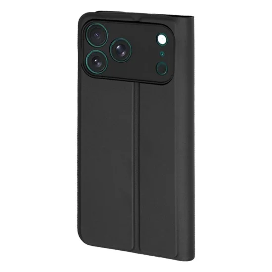 Калъф тип тефтер Techsuit Magskin Book - iPhone 18 Pro / iPhone 17 Pro - Черен