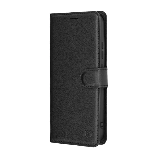 Калъф тип тефтер за Xiaomi Poco F8 Pro - Techsuit Leather Folio - Черен
