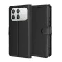 Калъф тип тефтер за Xiaomi Poco F8 Pro - Techsuit Leather Folio - Черен