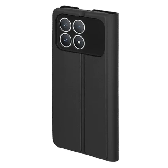 Калъф тип тефтер за Xiaomi Poco F8 Pro - Techsuit Magskin Book - Черен