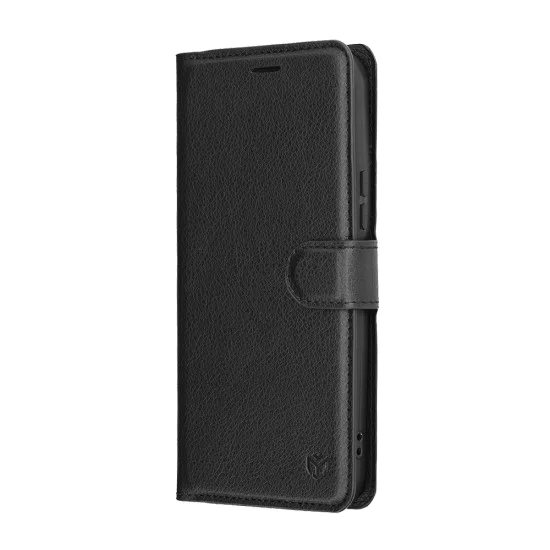 Калъф тип тефтер за Xiaomi Poco F8 Ultra - Techsuit Leather Folio - Черен
