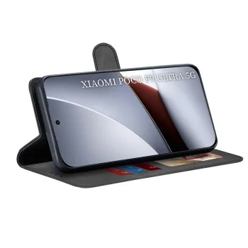 Калъф тип тефтер за Xiaomi Poco F9 Ultra Diary Book - Techsuit - Черен