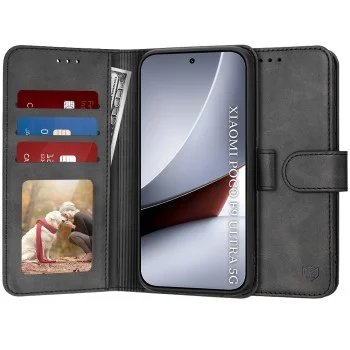 Калъф тип тефтер за Xiaomi Poco F9 Ultra Diary Book - Techsuit - Черен