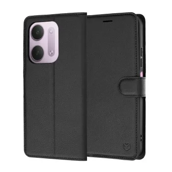 Калъф тип тефтер за Xiaomi Redmi 17C 5G Leather Folio - Techsuit - Черен