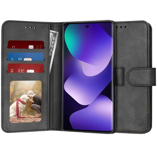 Калъф тип тефтер за Xiaomi Redmi Note 15 / Poco M8 5G - Techsuit Diary Book - Черен