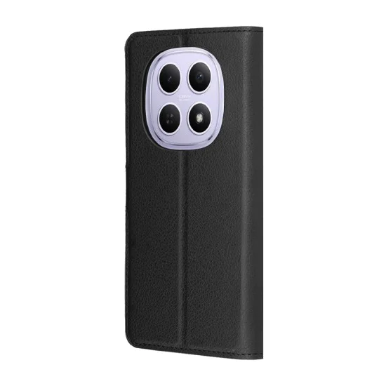 Калъф тип тефтер за Xiaomi Redmi Note 15 / Poco M8 5G - Techsuit Leather Folio - Черен