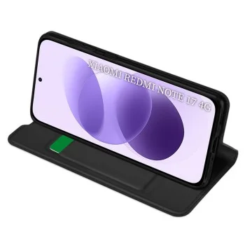 Калъф тип тефтер за Xiaomi Redmi Note 17 4G / Redmi Note 17 5G Magskin Book - Techsuit - Черен