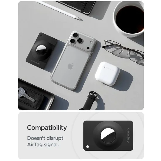 Калъф за Apple AirTag Spigen Air Fit 2 (ACS11199) (2 броя в комплект) - Черен