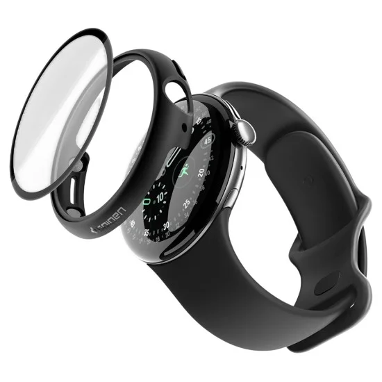 Калъф за Google Pixel Watch 4 41mm / Watch 5 41mm Thin Fit 360 (ACS11750) - Spigen - Черен