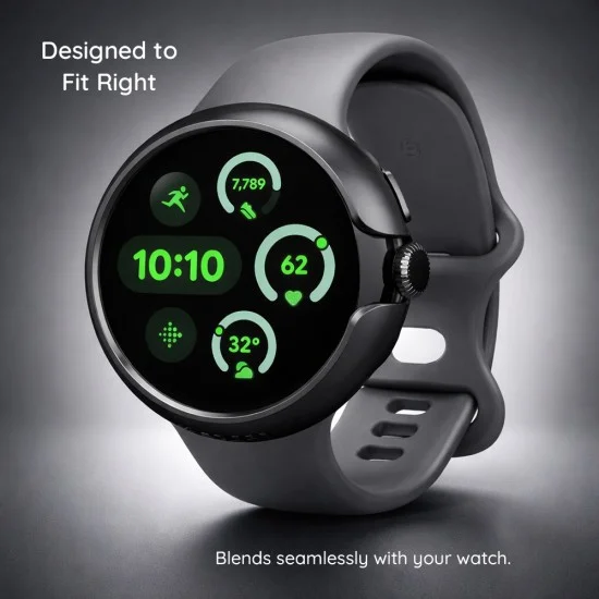 Калъф за Google Pixel Watch 4 41mm / Watch 5 41mm Thin Fit 360 (ACS11750) - Spigen - Черен