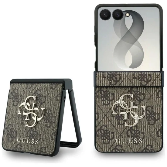 Калъф Guess Hardcase 4G Big Logo (GUHCZF84GMGBR) - Samsung Galaxy Z Flip8 - Кафяв