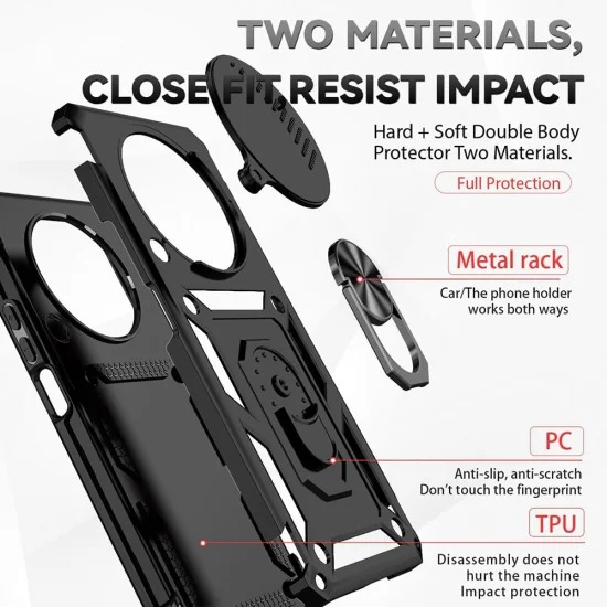 Калъф за Honor Magic8 Lite - Techsuit CamShield Series - Черен