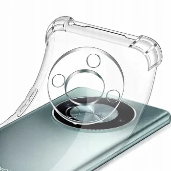 Калъф за Honor Magic8 Lite - Techsuit Shockproof Clear Silicone - Прозрачен