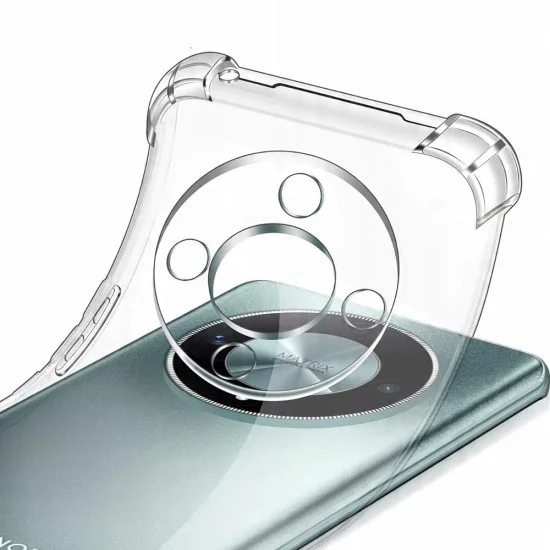 Калъф за Honor Magic8 Lite - Techsuit Shockproof Clear Silicone - Прозрачен