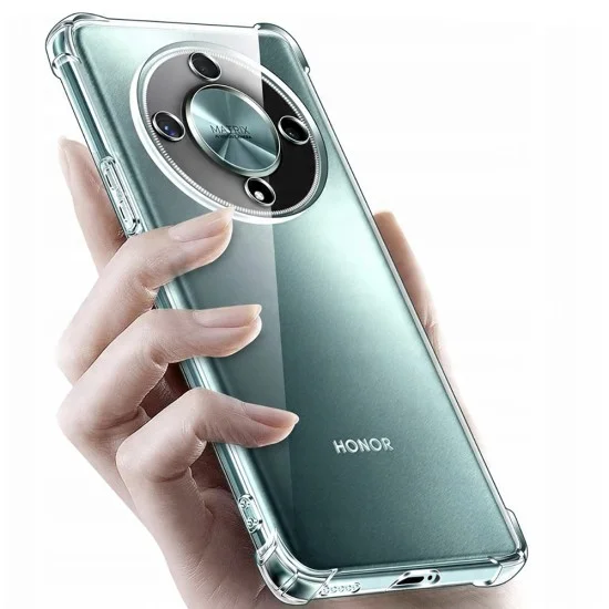 Калъф за Honor Magic8 Lite - Techsuit Shockproof Clear Silicone - Прозрачен