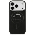 Калъф Karl Lagerfeld HC MagSafe Leather EMB. Ring with Karl RSG Logo (KLHMP18LPSKRSGEK) - iPhone 18 Pro / iPhone 17 Pro - Черен