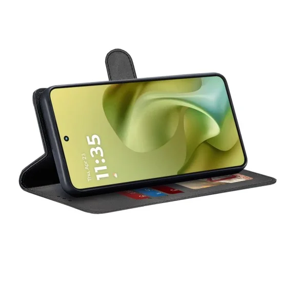 Калъф за Motorola Moto G86 - Techsuit - Diary Book - Черен