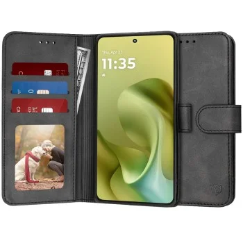 Калъф за Motorola Moto G86 - Techsuit - Diary Book - Черен