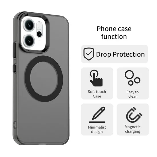 Калъф за Oppo Reno16 F / Reno16 FS - CandyCase MagSafe - Techsuit - Черен