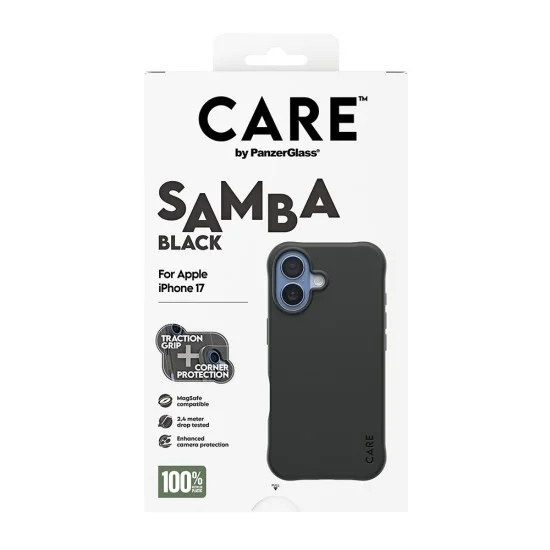 Калъф PanzerGlass® CARE Fashionable Case w. MagSafe - iPhone 17 - Черен