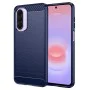 Калъф за Samsung Galaxy A27 5G - Carbon Silicone - Techsuit - Син