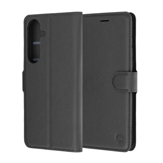 Калъф за Samsung Galaxy S26 FE / S25 FE - Leather Folio - Techsuit - Черен