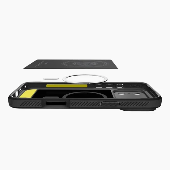 Калъф Spigen - Rugged Armor MagSafe (ACS12147) - iPhone 18 Pro / iPhone 17 Pro - Черен