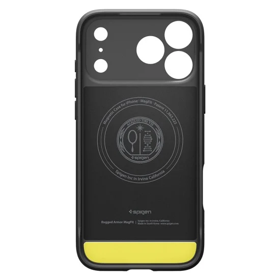 Калъф Spigen - Rugged Armor MagSafe (ACS12147) - iPhone 18 Pro / iPhone 17 Pro - Черен