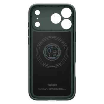 Калъф Spigen Thin Fit MagSafe (ACS12106) - iPhone 18 Pro Max / iPhone 17 Pro Max - Тъмнозелен