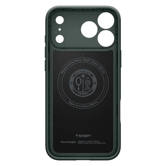 Калъф Spigen Thin Fit MagSafe (ACS12106) - iPhone 18 Pro Max / iPhone 17 Pro Max - Тъмнозелен