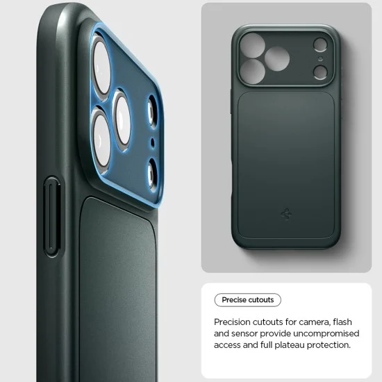 Калъф Spigen Thin Fit MagSafe (ACS12106) - iPhone 18 Pro Max / iPhone 17 Pro Max - Тъмнозелен