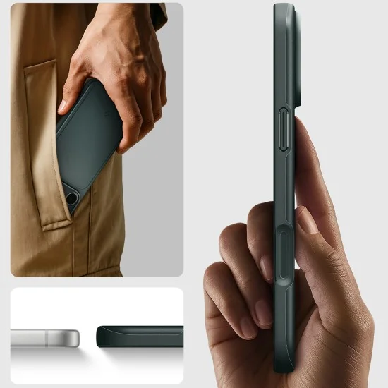 Калъф Spigen Thin Fit MagSafe (ACS12106) - iPhone 18 Pro Max / iPhone 17 Pro Max - Тъмнозелен
