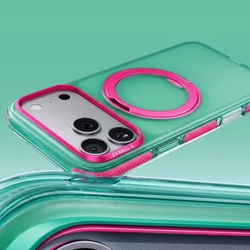 Калъф Torras - Ostand O3 Hue - iPhone 18 Pro / iPhone 17 Pro - Неонов мъх