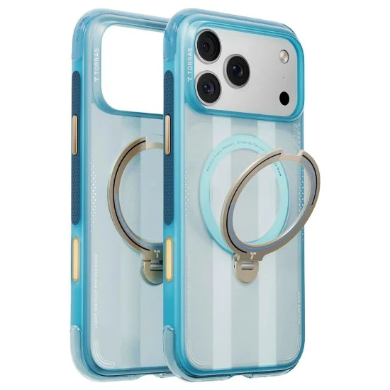 Калъф Torras - Ostand Q3 Air Football Series - iPhone 17 Pro / iPhone 18 Pro - Pampas Eagle