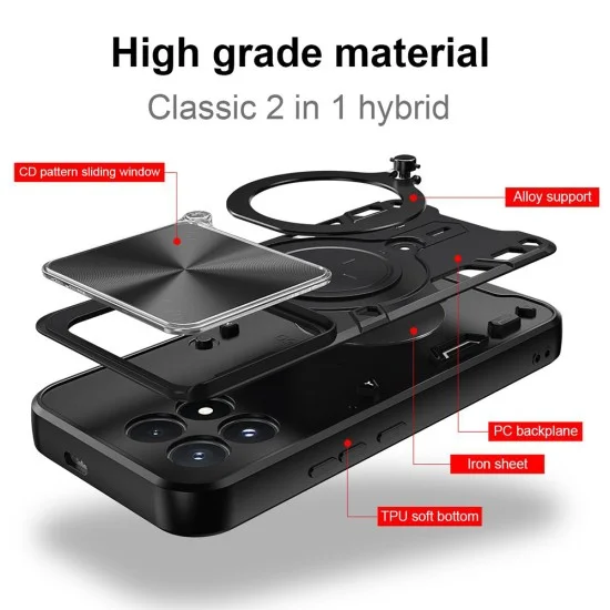 Калъф за Xiaomi Poco F9 Pro - CamGuard Pro - Techsuit - Черен
