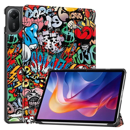 Калъф за Xiaomi Redmi Pad 2 - Techsuit - FoldPro - Urban Vibe - Шарен
