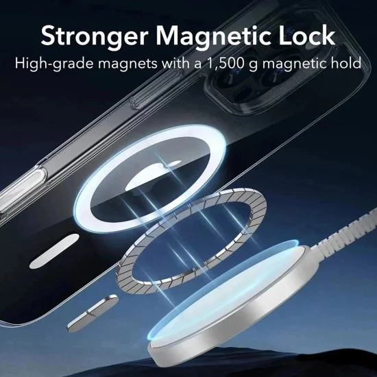 Калъф за iPhone 16 Pro Max - ESR - Classic Hybrid HaloLock - Прозрачен