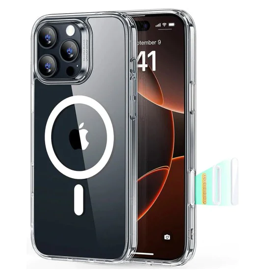 Калъф за iPhone 16 Pro Max - ESR - Classic Hybrid HaloLock - Прозрачен