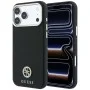 Калъф за iPhone 18 Pro Max / iPhone 17 Pro Max - Grained Leather Round Strass Logo MagSafe (GUHMP18X6PSRMDEK) - Guess - Черен